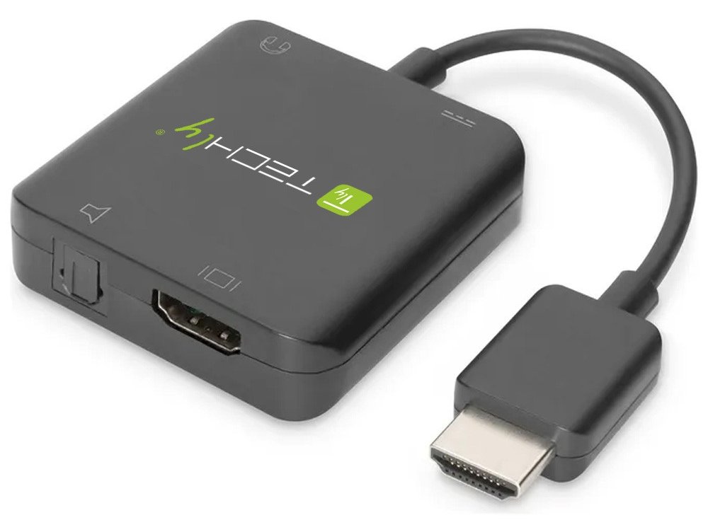 Techly Video- / Audio-Adapter - HDMI männlich zu Stereo Mini-Klinkenstecker, TOSLINK, HDMI, Micro-USB Typ B weiblich