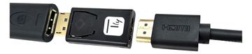 Techly Videoadapter - DisplayPort männlich eingerastet zu HDMI weiblich von LumaTech