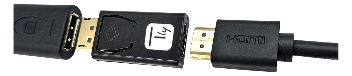 Techly Videoadapter - DisplayPort männlich eingerastet zu HDMI weiblich