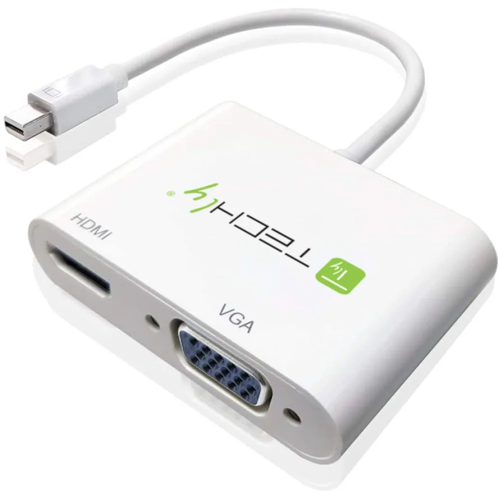 Techly Videokonverter - Mini DisplayPort - HDMI, VGA, Ansicht 2