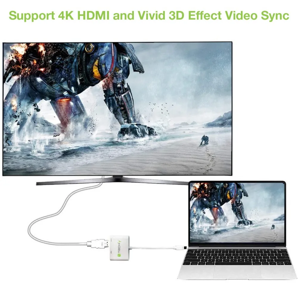 Techly Videokonverter - Mini DisplayPort - HDMI, VGA, Ansicht 7