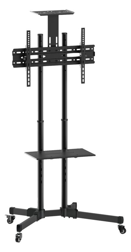 Techly Wagen - für Flachbildschirm / AV-Ausrüstung - Schwarz - Bildschirmgröße: 94-177.8 cm (37-70)