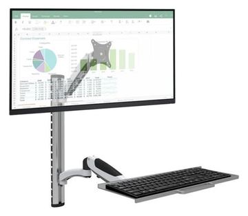 Techly Wandhalterung für 15-27 mit flexibler Tastaturablage und Arm von LumaTech