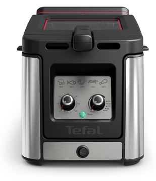 TEFAL FR600DCH - Fritteuse - 1,2 kg - 30 min - Einzelbild - Schwarz - Edelstahl - Drehregler von LumaTech