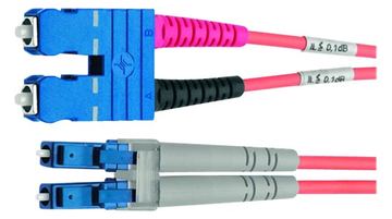 Telegärtner Karl Gärtner - Patch-Kabel - LC Multi-Mode (M) zu SC Multi-mode (M) - 3 m - 50/125 Mikrom. - OM4 - Violett von LumaTech