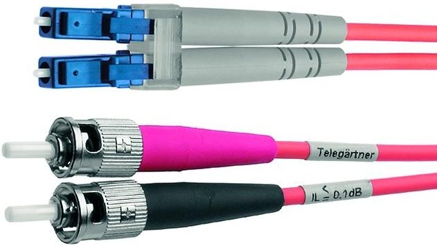 Telegärtner Karl Gärtner - Patch-Kabel - LC Single-Modus (M) zu ST Einzelmodus (M) - 2 m - 9/125 Mikrom. - Gelb