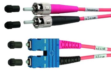 Telegärtner Karl Gärtner - Patch-Kabel - ST (M) zu SC (M) - 2 m - Schwarz von LumaTech