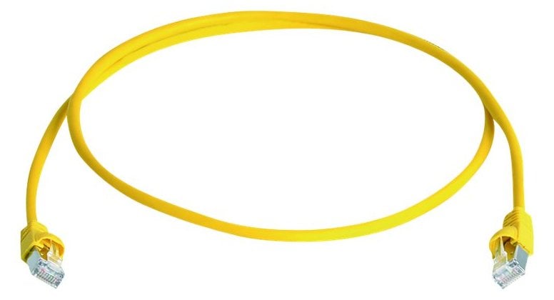 Telegärtner Karl Gärtner DataVoice Office MP8 FS 500 - Patch-Kabel - RJ-45 (M) zu RJ-45 (M) - 1.5 m - CAT 6a - Gelb
