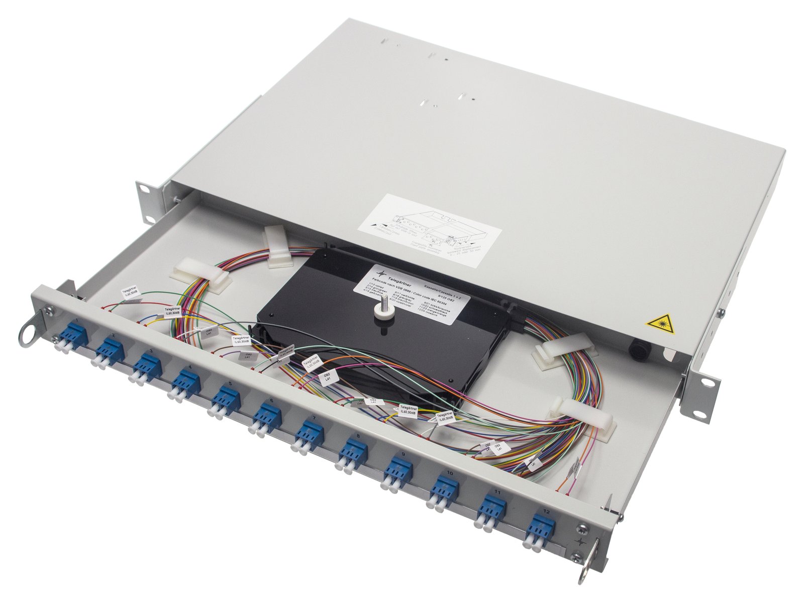 Telegärtner Karl Gärtner H02030F0506 - LC - SC - ST - Grau - Aluminium - 1U - 482 mm - 44 mm - 24x 50/125