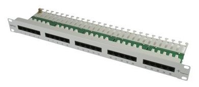 Telegärtner Karl Gärtner ISDN/Telephone Patch Panel MPPI25-H - Patch Panel - Hellgrau, RAL 7035 - 1U -48.3cm