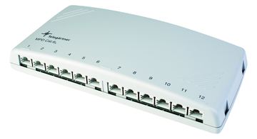 Telegärtner Karl Gärtner Mini Distributor MPD12-HS K - Kabelverteilerkasten - RJ-45/RJ-11/RJ-12 X 12 von LumaTech