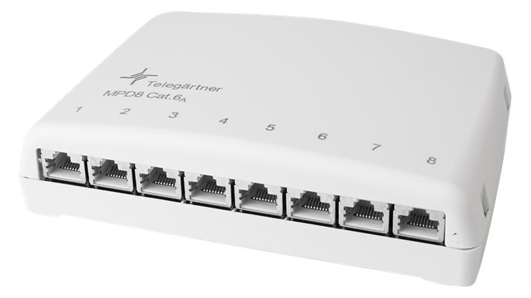 Telegärtner Karl Gärtner Mini Distributor MPD8-HS K - Kabelverteilerkasten - RJ-45 X 8