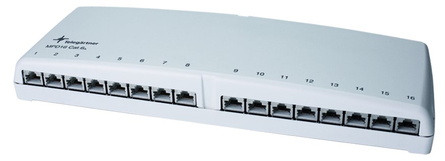 Telegärtner Karl Gärtner MPD16 K - Patch Panel - CAT 6a - RJ-45 X 16