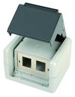 Telegärtner Karl Gärtner RJ45 Outlet IP44 AP - Grau