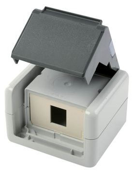 Telegärtner Karl Gärtner TEGA 100021369 Gehäuse AP IP44 75x86x58 grau m.Mont-Einsatz von LumaTech