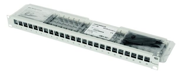 Telegärtner Karl Gärtner Telegärtner - Patch Panel - RJ-45 - Schwarz - 1U - 48.3 cm (19)