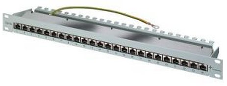 Telegärtner Karl Gärtner Telegärtner MPP24-HS - Patch Panel - CAT 5e - STP - RJ-45 X 24 - Hellgrau, RAL 7035 - 1U