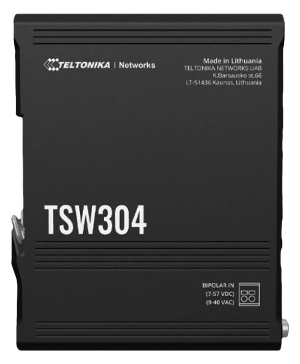 Teltonika TSW304 - Switch - 4 x 10/100/1000 - an DIN-Schiene montierbar