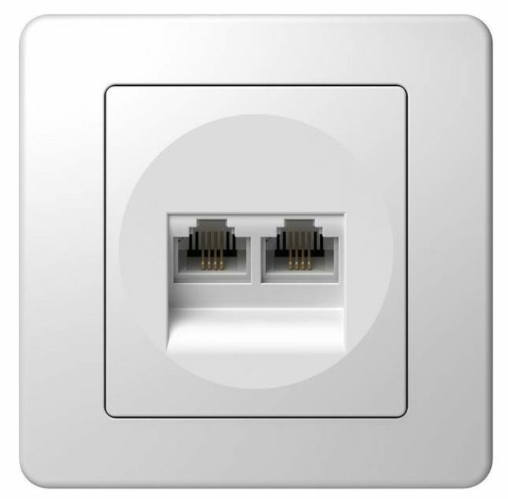 TEM Serie Ekonomik SOCKET TEL KS DOUBLE2x RJ11 6