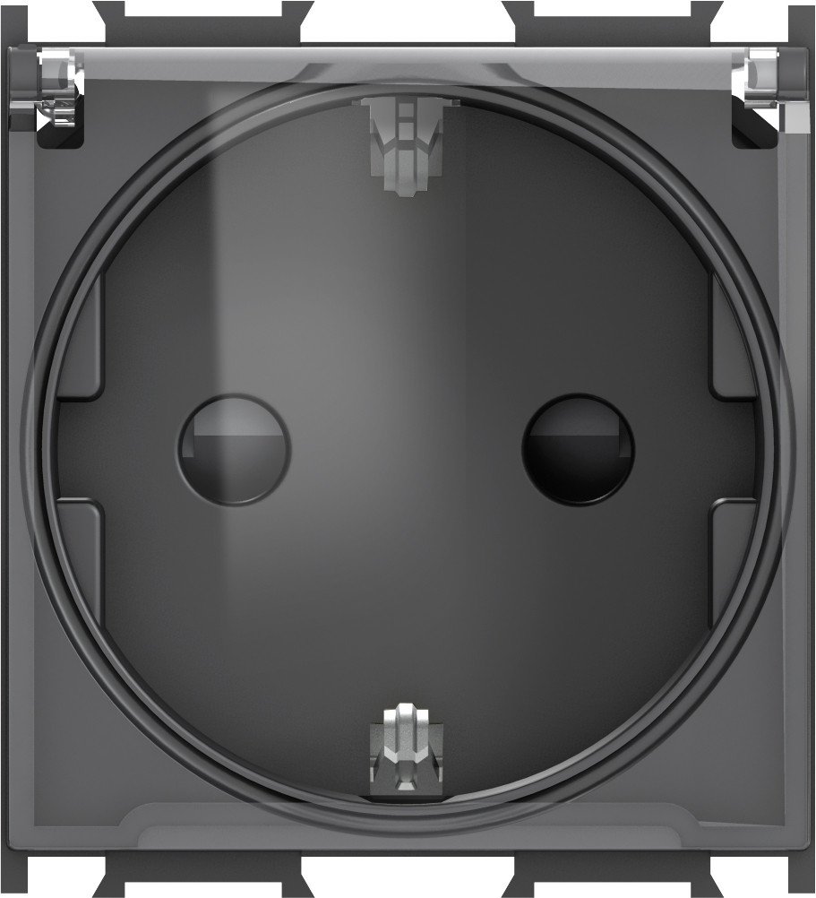 TEM Serie Modul Steckdosen SOCKET Schutzkontakt+KS+COVER2P+E 16A