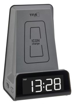 TFA 60.2033.10 - Digitaler Wecker - Anthrazit - 12/24 h - 10 W - Beide Geschlechter - LED von LumaTech