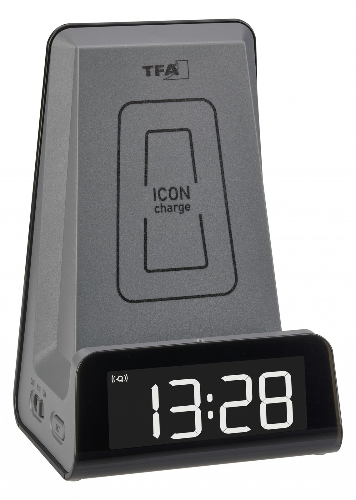 TFA 60.2033.10 - Digitaler Wecker - Anthrazit - 12/24 h - 10 W - Beide Geschlechter - LED