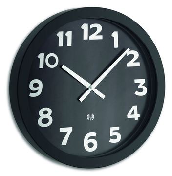 TFA 60.3506 - Wand - Quarzuhr - Rund - Schwarz - Weiß - Glas - Metall von LumaTech