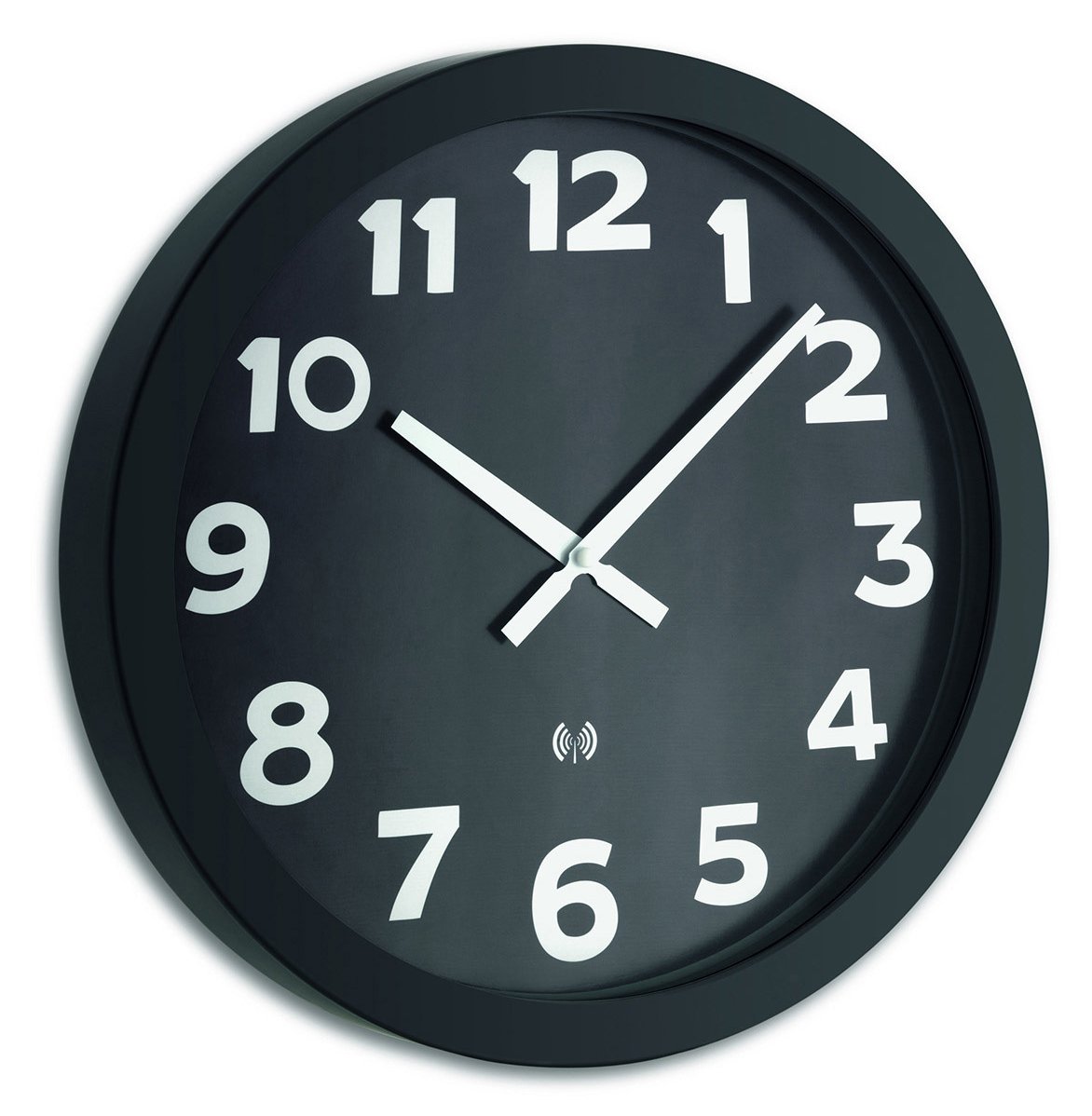 TFA 60.3506 - Wand - Quarzuhr - Rund - Schwarz - Weiß - Glas - Metall