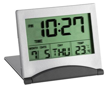 TFA 98.1054 - Digitaler Wecker - Grau - Silber - 12/24 h - F - °C - Beide Geschlechter - LCD von LumaTech