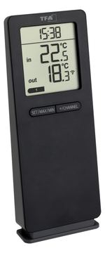 TFA LOGOneo - Thermometer - digital - Schwarz von LumaTech