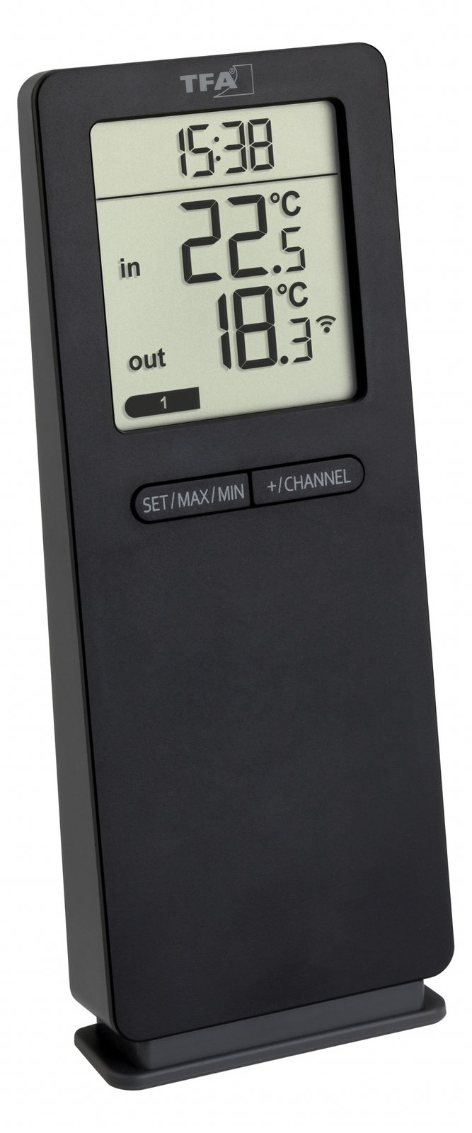 TFA LOGOneo - Thermometer - digital - Schwarz