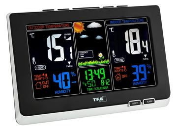 TFA Spring - Wetterstation - Schwarz, Silber von LumaTech