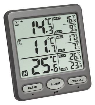 TFA Trio - Thermometer - digital - Grau von LumaTech