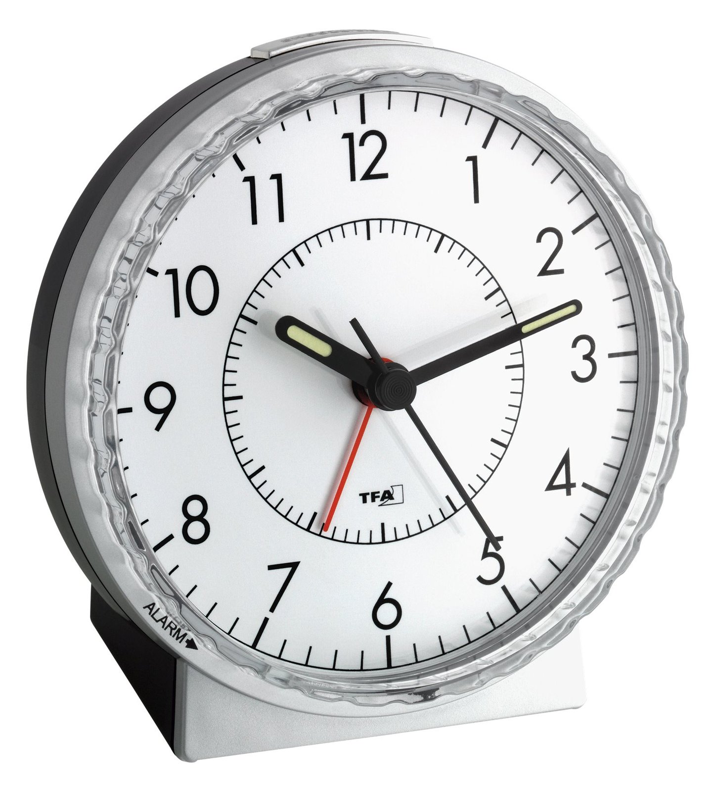 TFA Wecker - rund - Quarz - Schreibtisch
