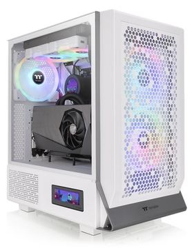 Thermaltake Ceres 300 TG ARGB Snow - Mid tower - E-ATX - Seitenteil mit Fenster (gehärtetes Glas) von LumaTech