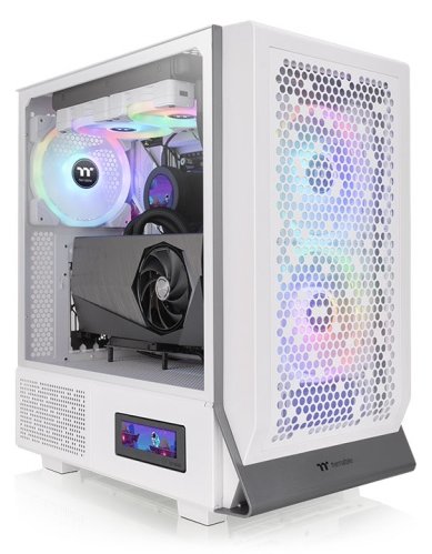 Thermaltake Ceres 300 TG ARGB Snow - Mid tower - E-ATX - Seitenteil mit Fenster (gehärtetes Glas)