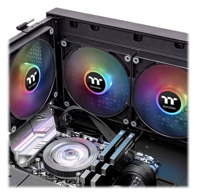 Thermaltake CT120 ARGB Sync - Gehäuselüfter - 120 mm - Schwarz (Packung mit 2)