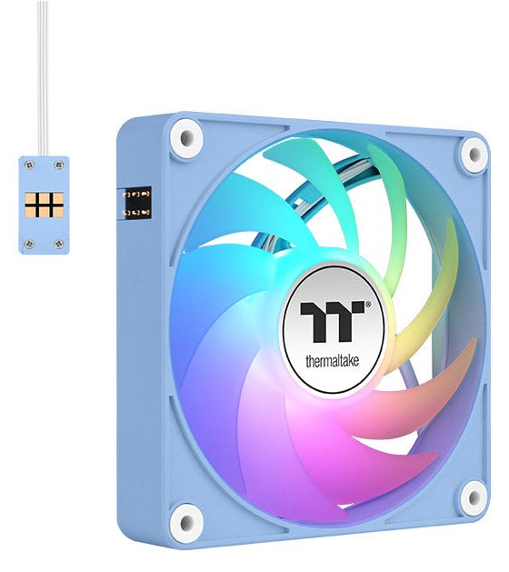 Thermaltake CT120 EX ARGB Sync Hydrangea Blue 3 Pack Gehäuseluefter - Gehäuse-Lüfter - 2.000 rpm