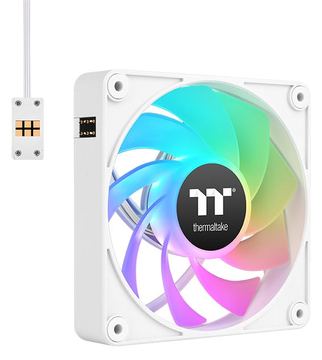 Thermaltake CT120 EX Reverse ARGB Sync - Gehäuselüfter - 120 mm - weiß (Packung mit 3) von LumaTech