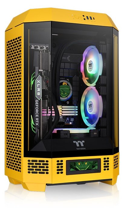 Thermaltake The Tower 300 - Micro Tower - mini ITX / micro ATX - Seitenteil mit Fenster (gehärtetes Glas)