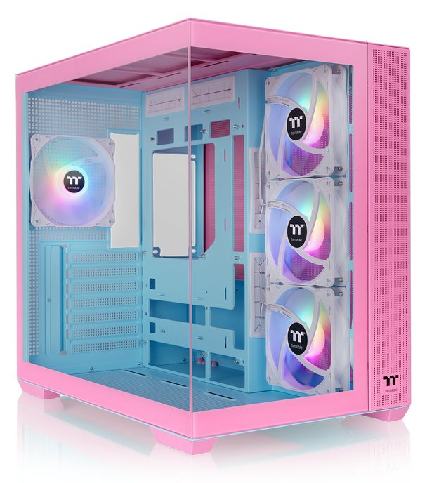 Thermaltake View 380 TG ARGB Bubble Pink - Midi/Minitower - ATX