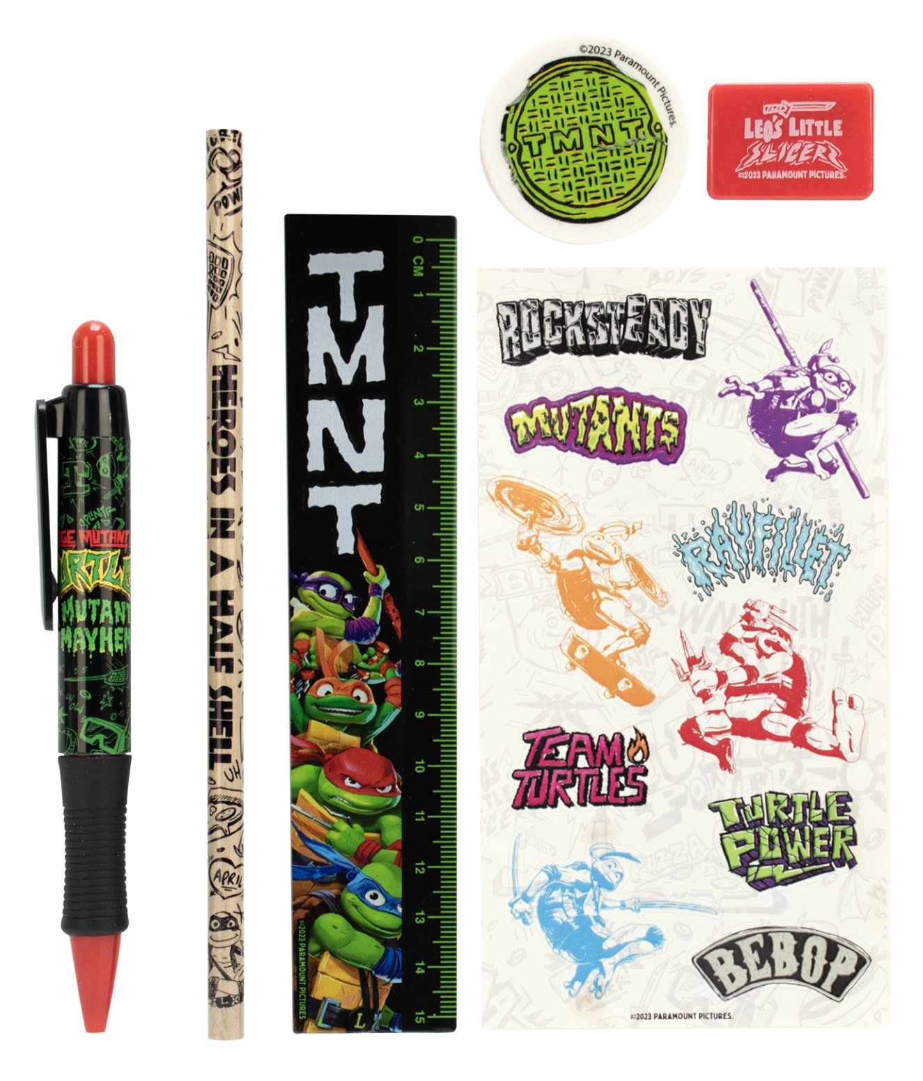 Thumbs Up ! Stationery Set - 5pc - TMNT - Mayhem