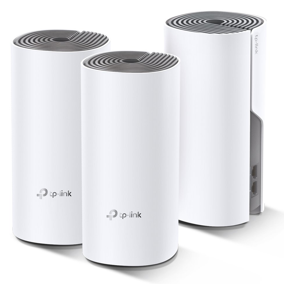 TP-LINK Deco E4 - WLAN-System (3 Router) - Netz - 802.11a/b/g/n/ac - Dual-Band (Packung mit 3)