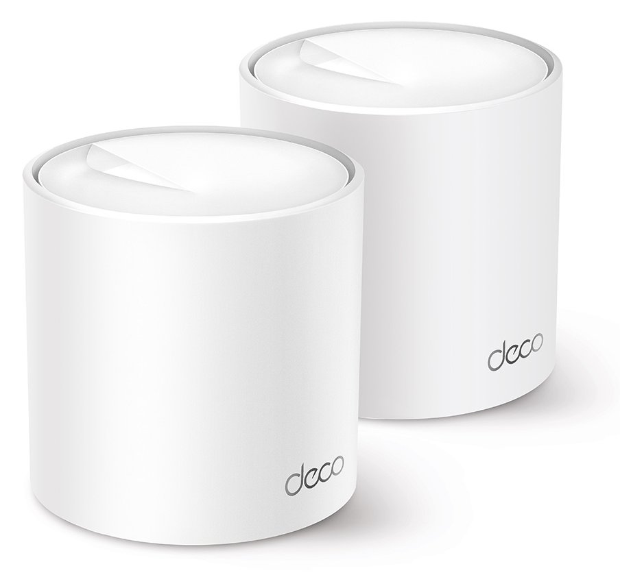 TP-LINK Deco X60 - WLAN-System - 2 Router - Netz 1GbE - Wi-Fi 6 - Dual-Band - Router - WLAN
