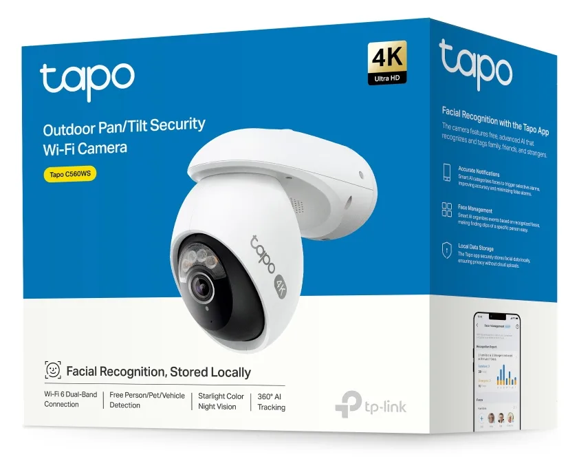 TP-LINK Netzwerkkamera Tapo C560WS - Netzwerkkamera, Ansicht 2