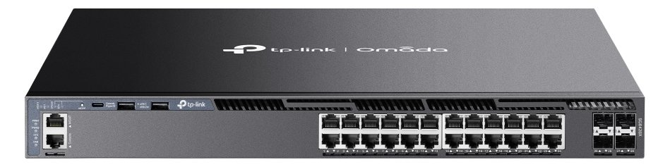 TP-LINK Omada SG6428X V1 - Switch - L3 - managed - 24 x 10/100/1000 + 4 x 10 GB Ethernet SFP+ (Uplink / Stacking)