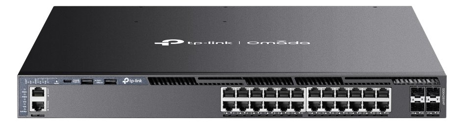 TP-LINK Omada SG6428XHP V1 - Switch - L3 - managed - 24 x 10/100/1000 (PoE+)