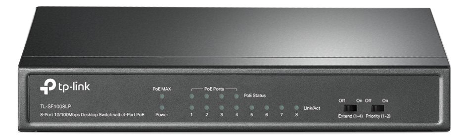 TP-LINK TL-SF1008LP - V1 - Switch - unmanaged - 8 x 10/100 (4 PoE)