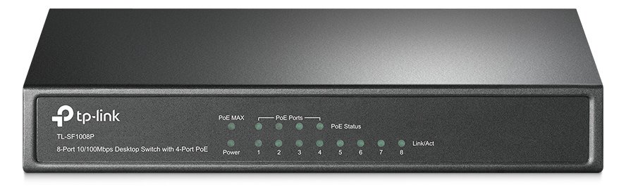 TP-LINK TL-SF1008P - Switch - 4 x 10/100 (PoE)