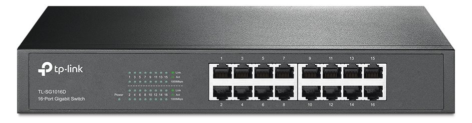 TP-LINK TL-SG1016D 16-Port Gigabit Switch - Switch